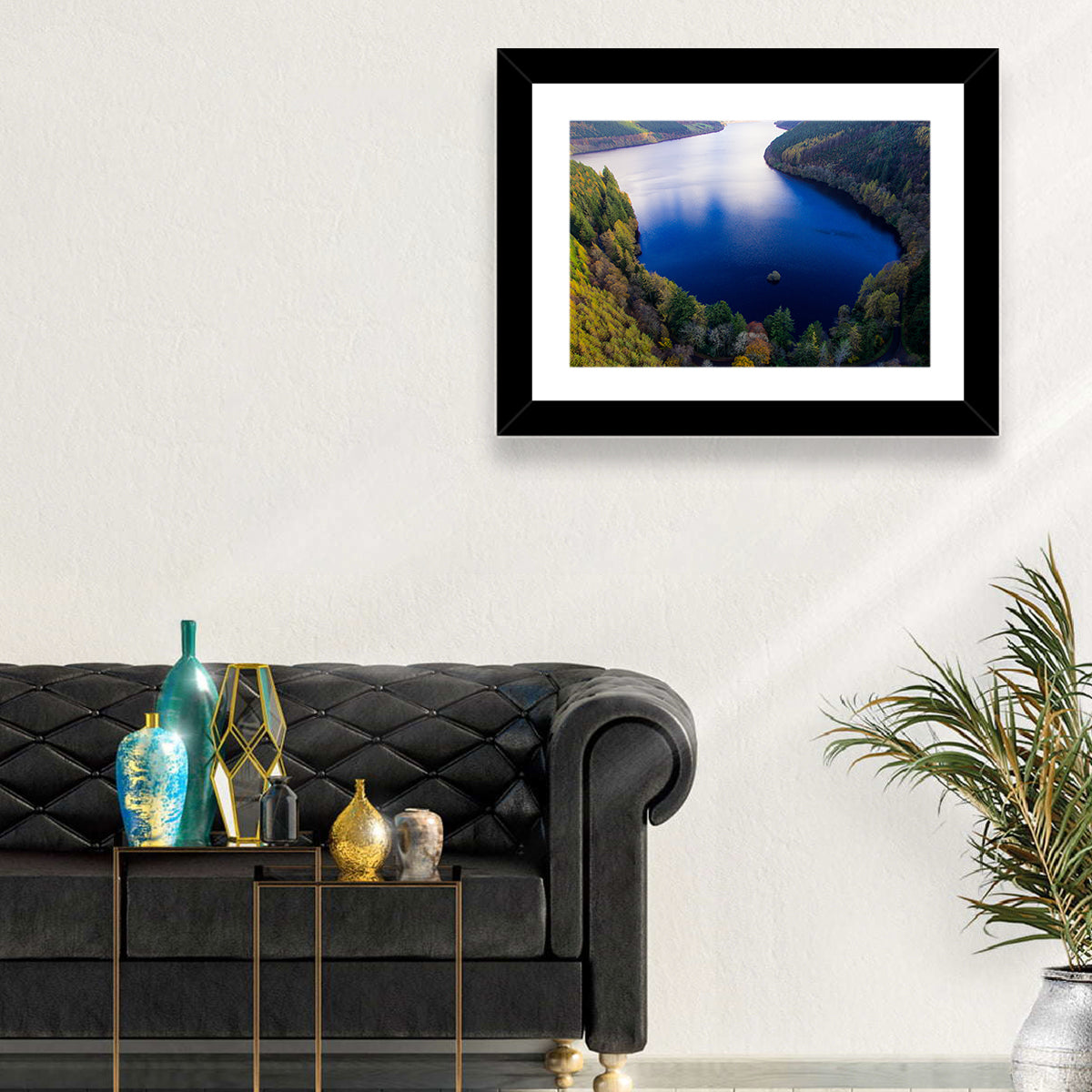Lake Vyrnwy Aerial Wall Art