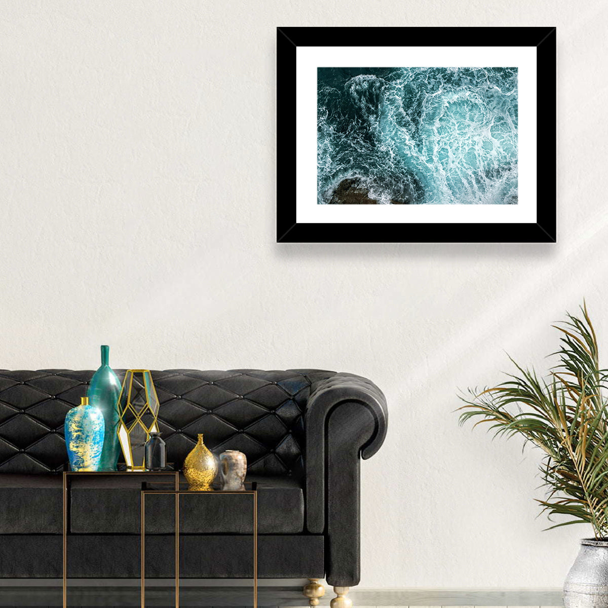 Ocean Waves Splash Wall Art
