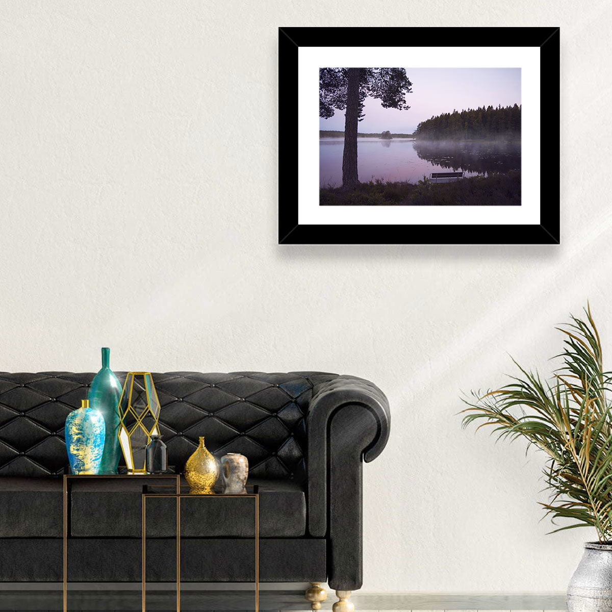 Misty Lake Wall Art