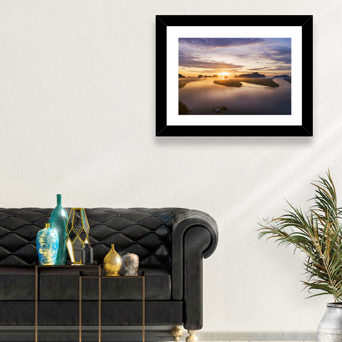 Thailand Mountains Sunrise Wall Art