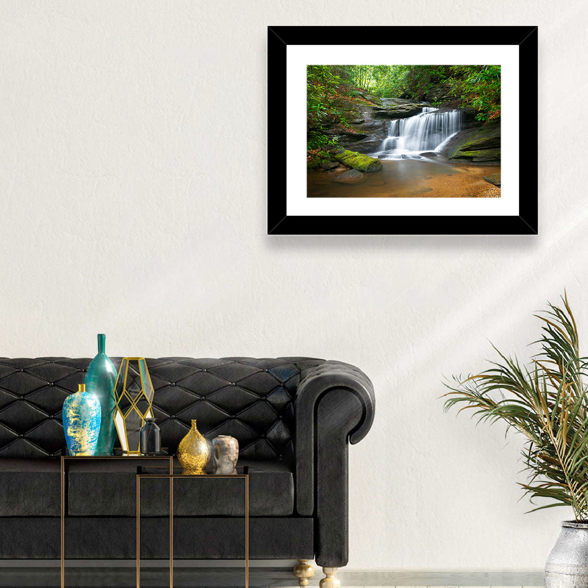 Blue Ridge Mountains Waterfall Wall Art