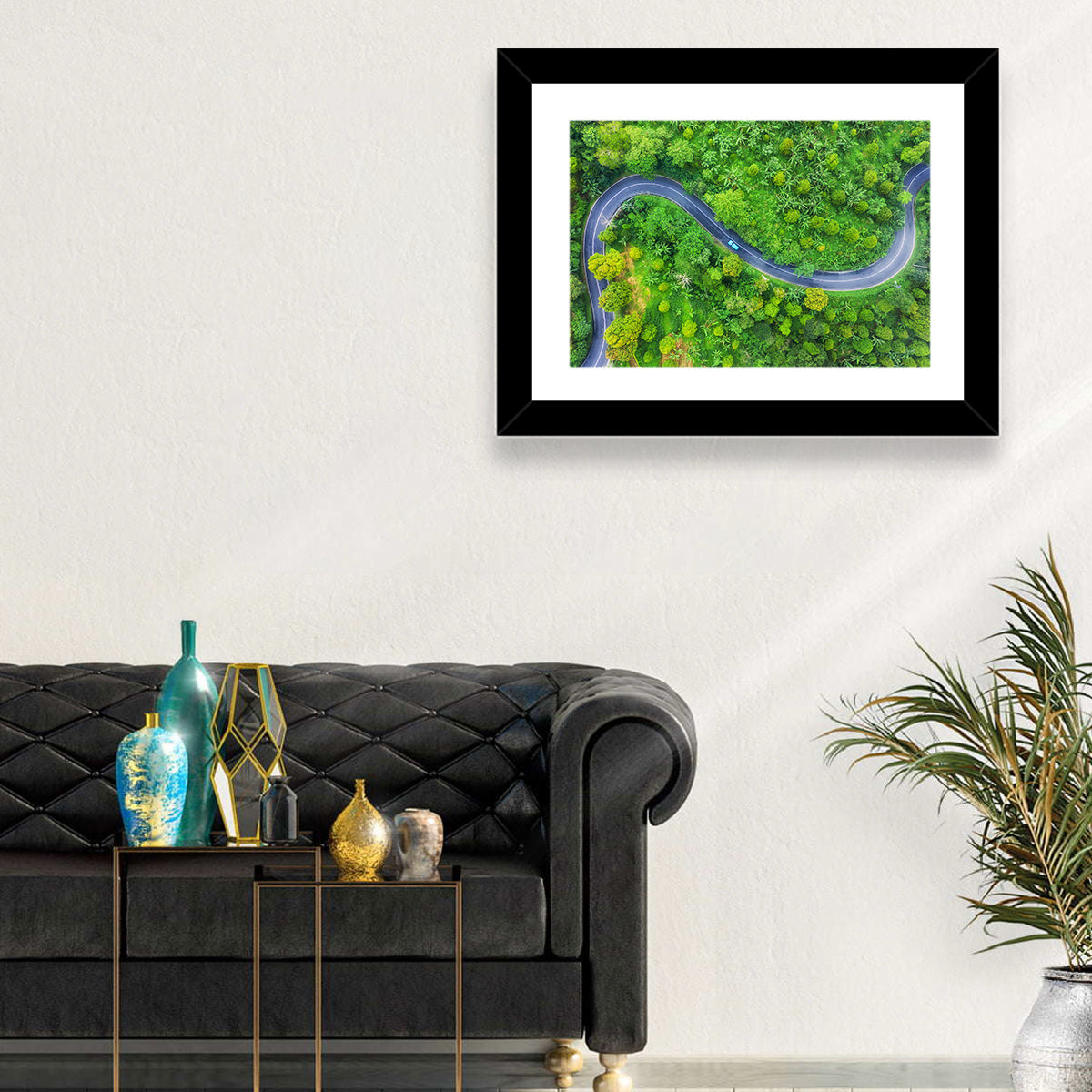 Summer Forest Road Wall Art