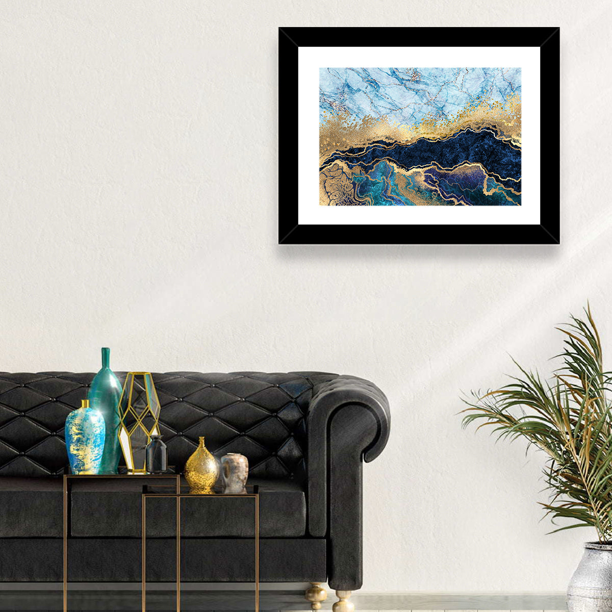 Marble Gold Glitter Abstract II Wall Art