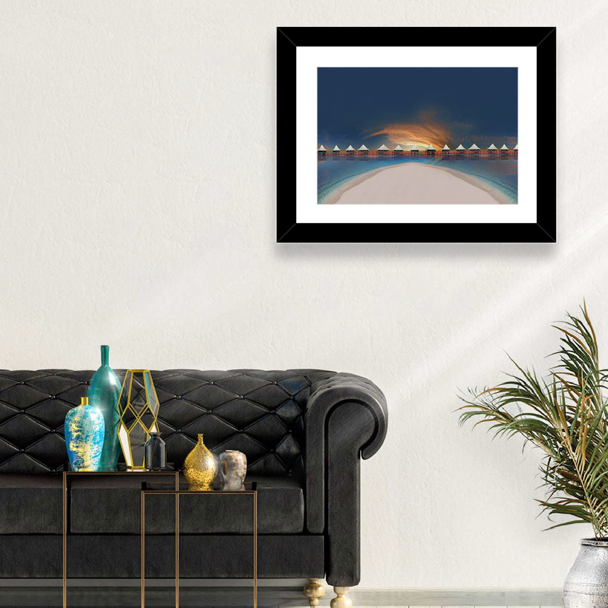Beach Bungalows Wall Art