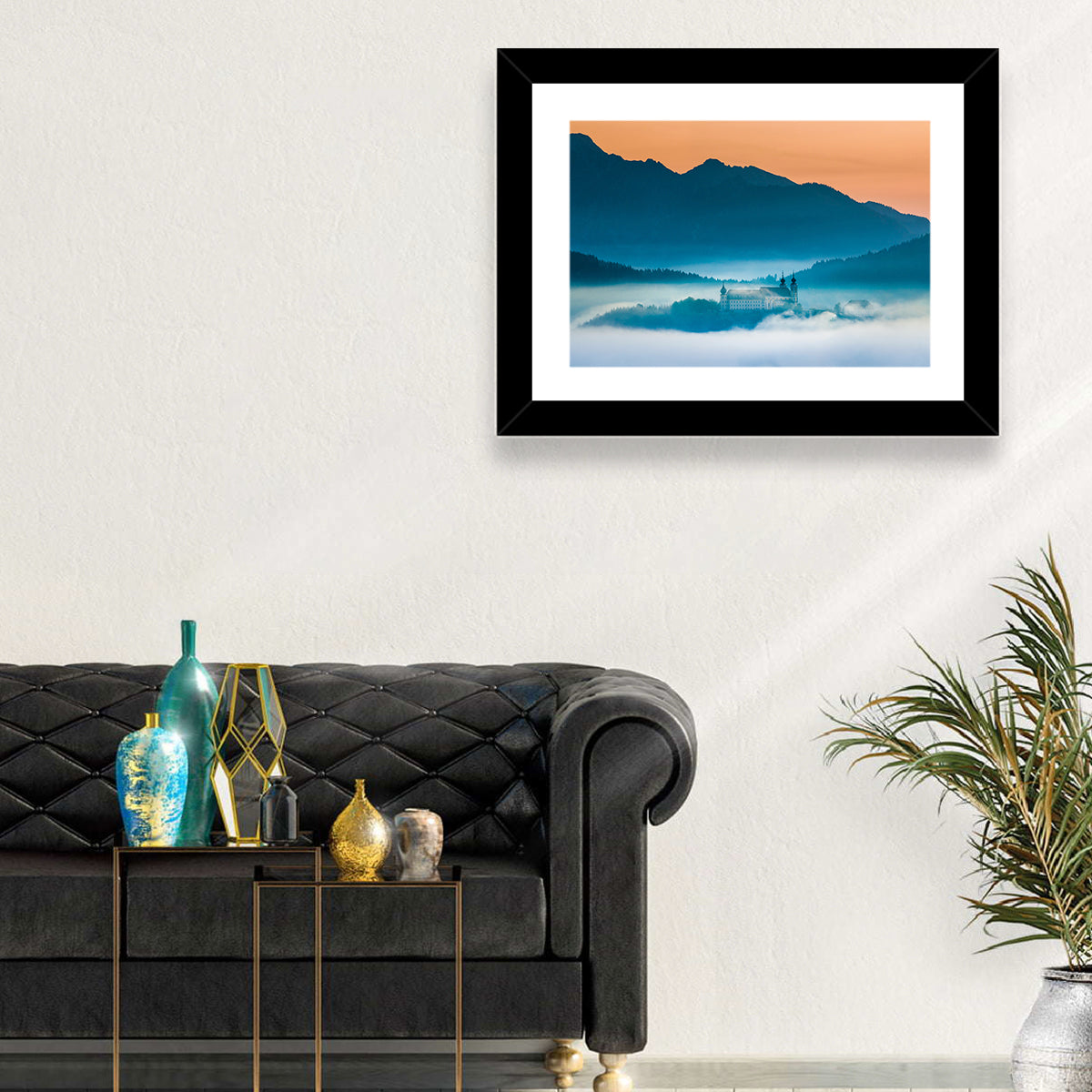 Foggy Mountain Church Wall Art