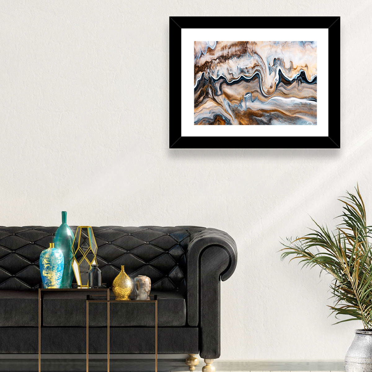 Swirling Flows Abstract Wall Art