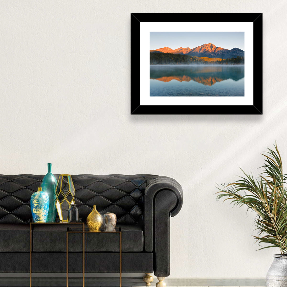 Patricia Lake and Mount Pyramid Wall Art