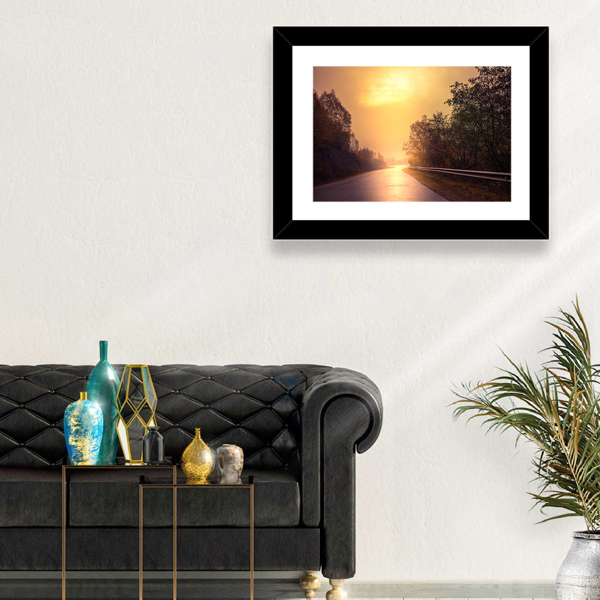 Windy Forest Road Wall Art