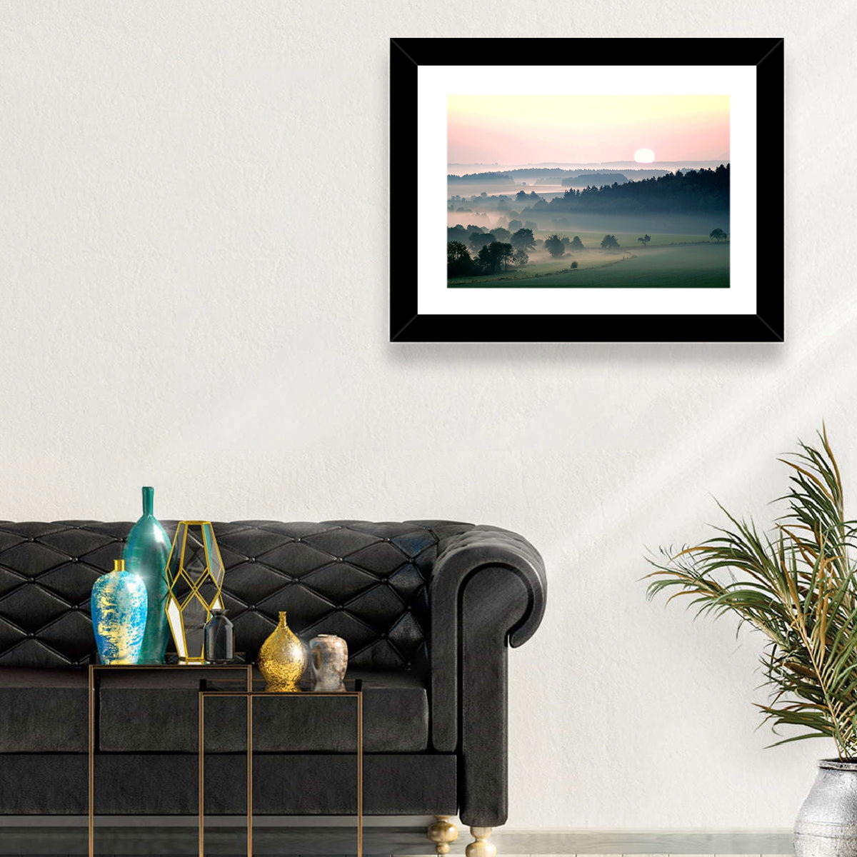 Czechia Foggy Landscape Wall Art