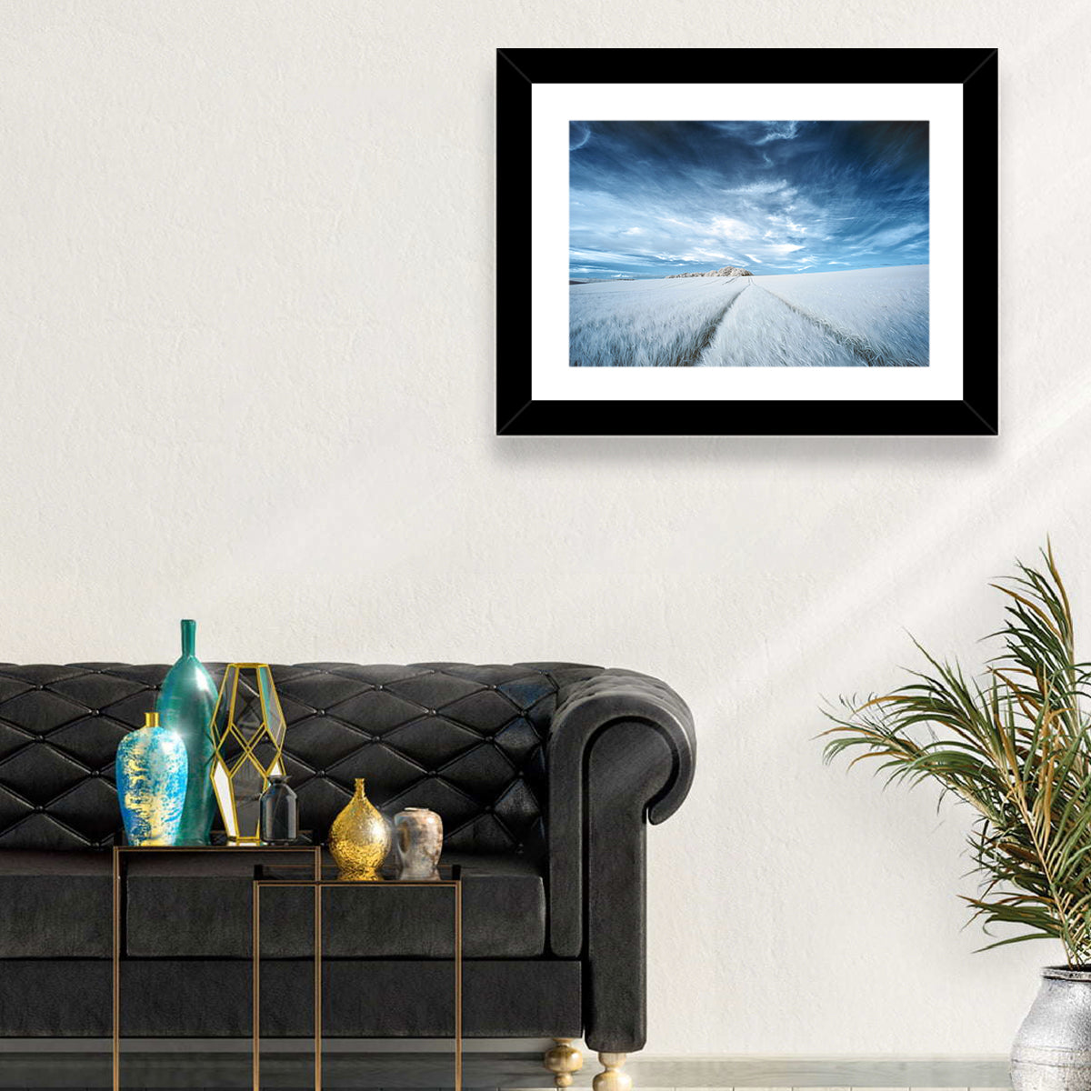 Surreal Agricultural Fields Wall Art