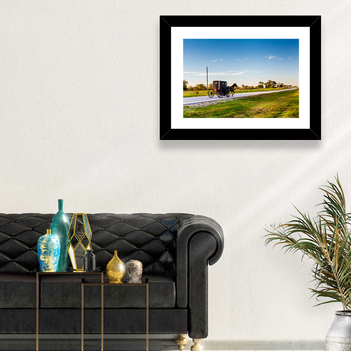 Horse and Buggy Amish Oklahoma Wall Art