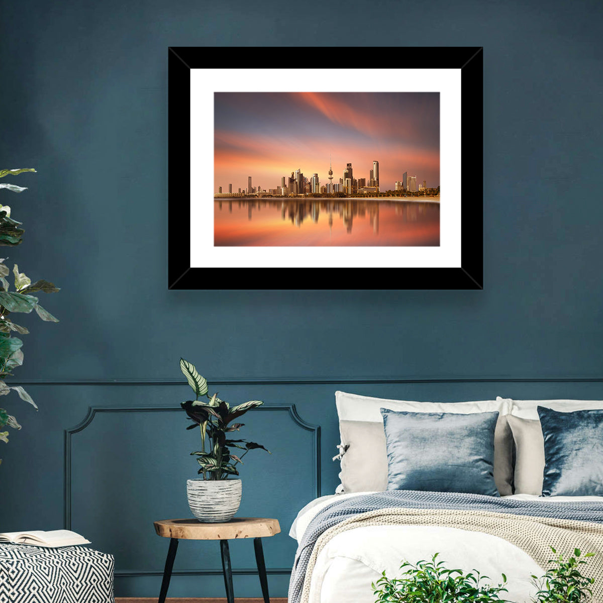Kuwait City Skyline Wall Art