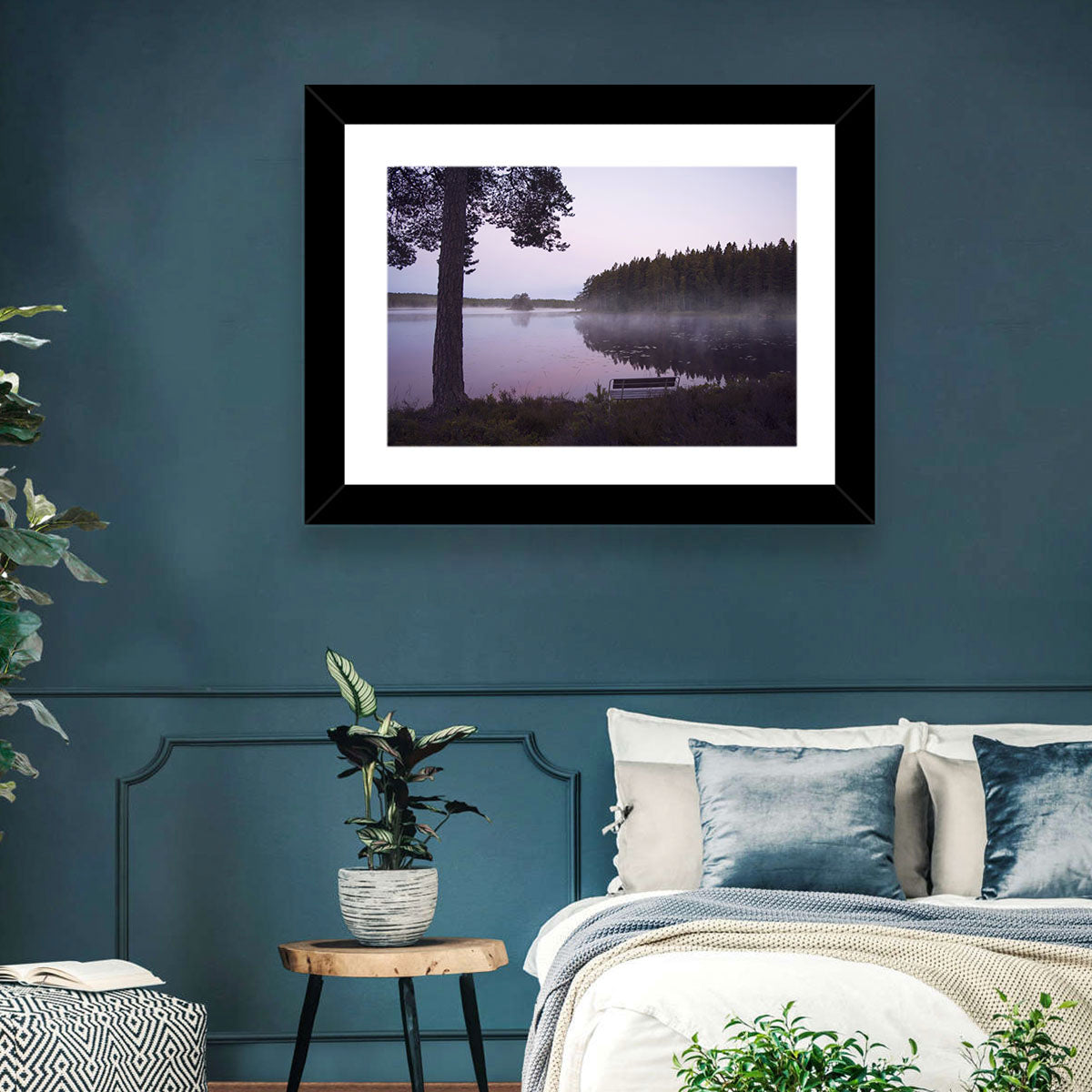 Misty Lake Wall Art