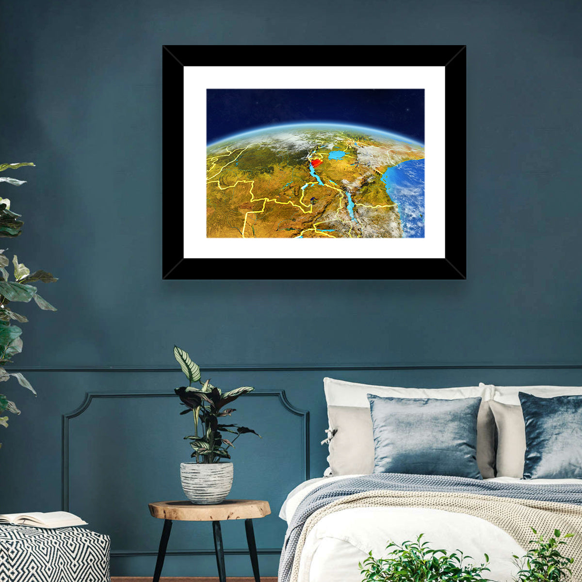 East Africa From Space Wall Art