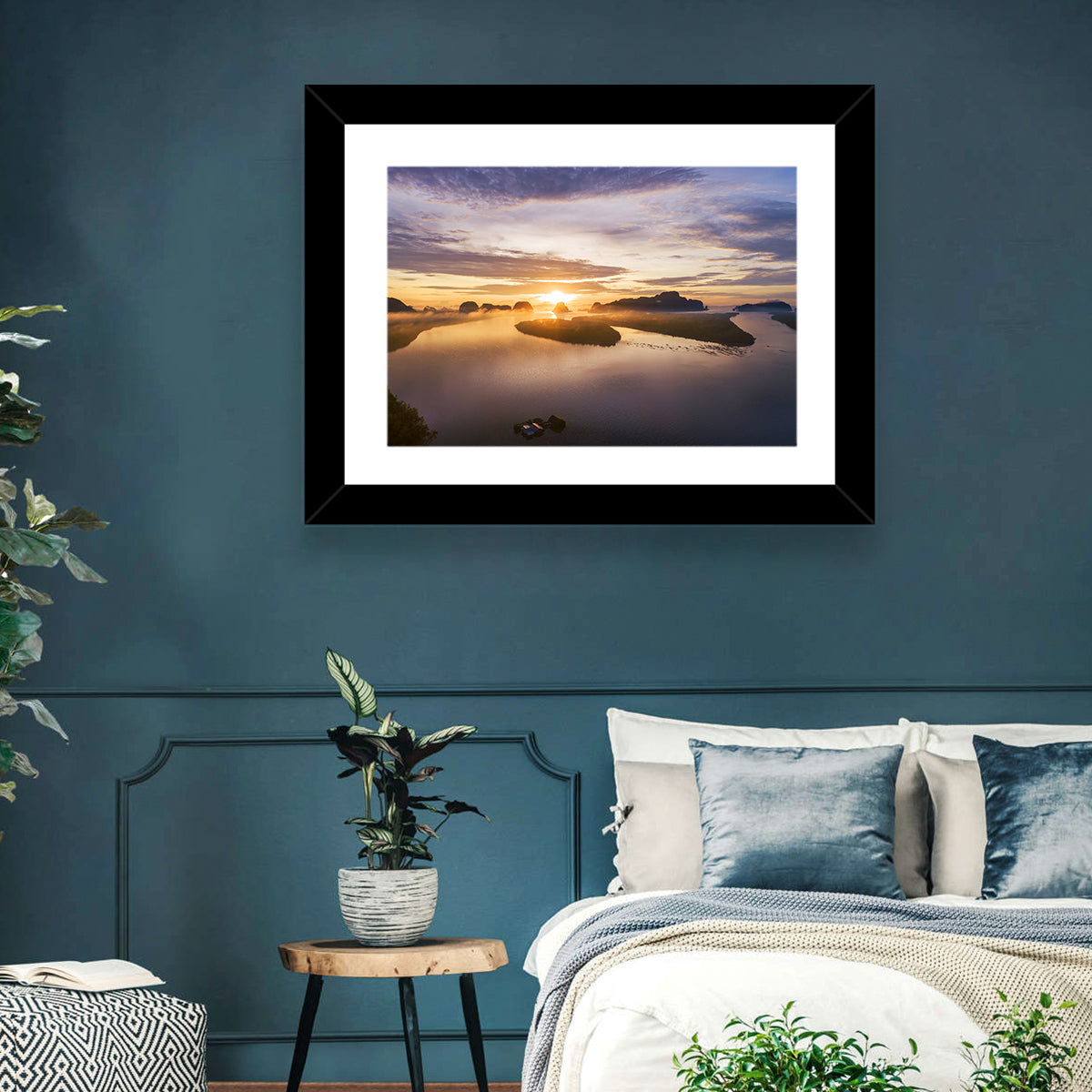 Thailand Mountains Sunrise Wall Art