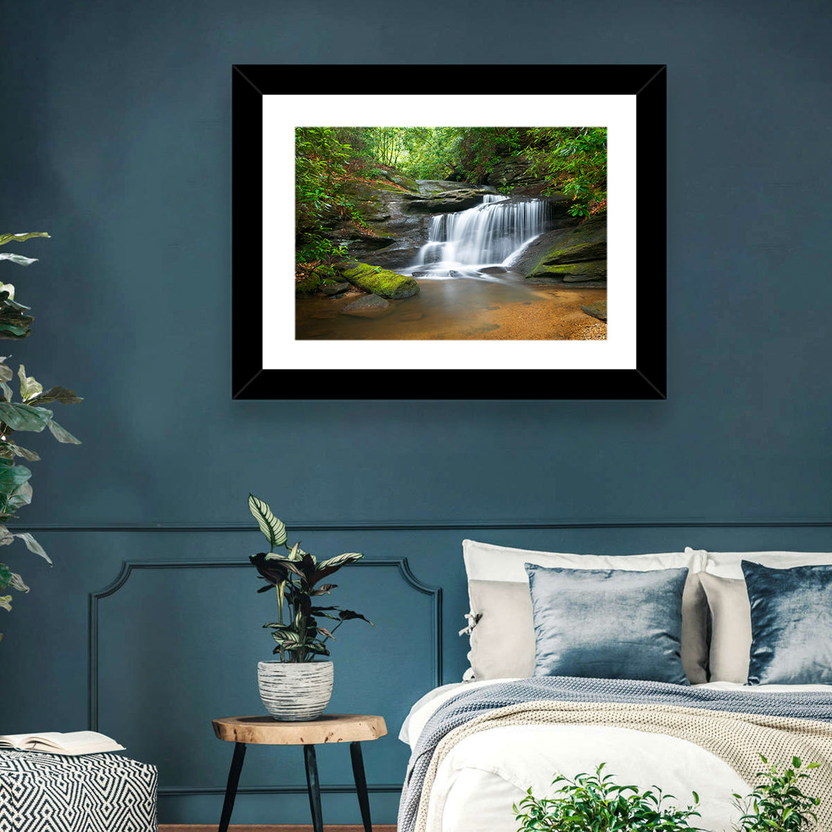 Blue Ridge Mountains Waterfall Wall Art