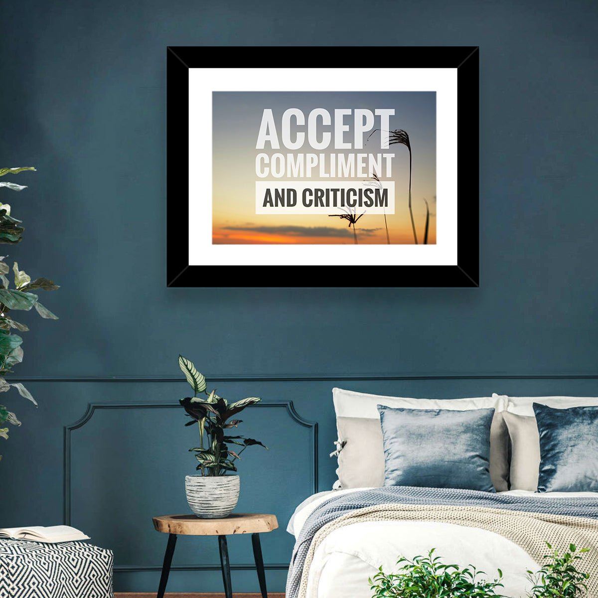 Accept Compliments and Criticism Wall Art