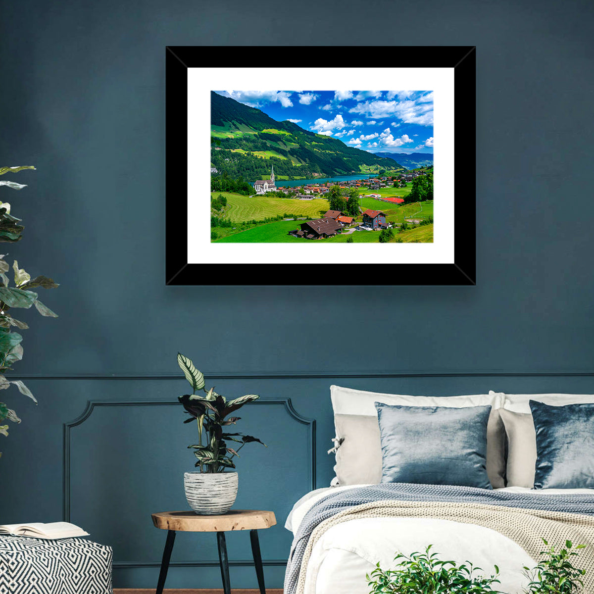 Lungern Village Wall Art