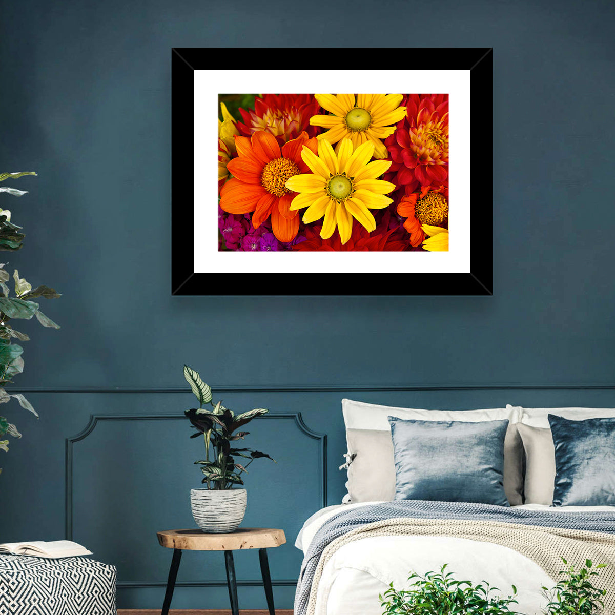 Fresh Autumn Flowers Wall Art