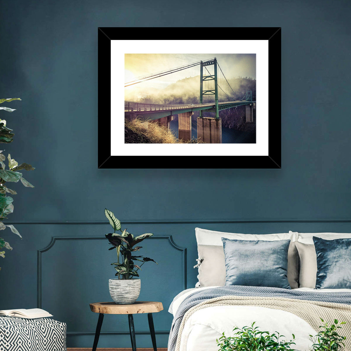 Bridge Over Lake Oroville Wall Art