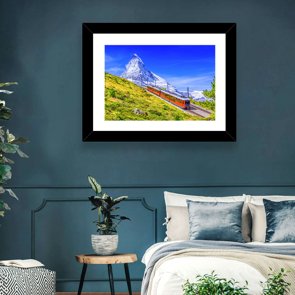 Matterhorn & Train Wall Art