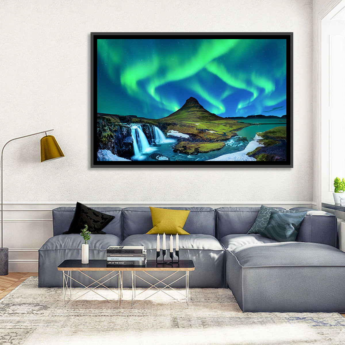 Aurora Borealis Kirkjufell Wall Art