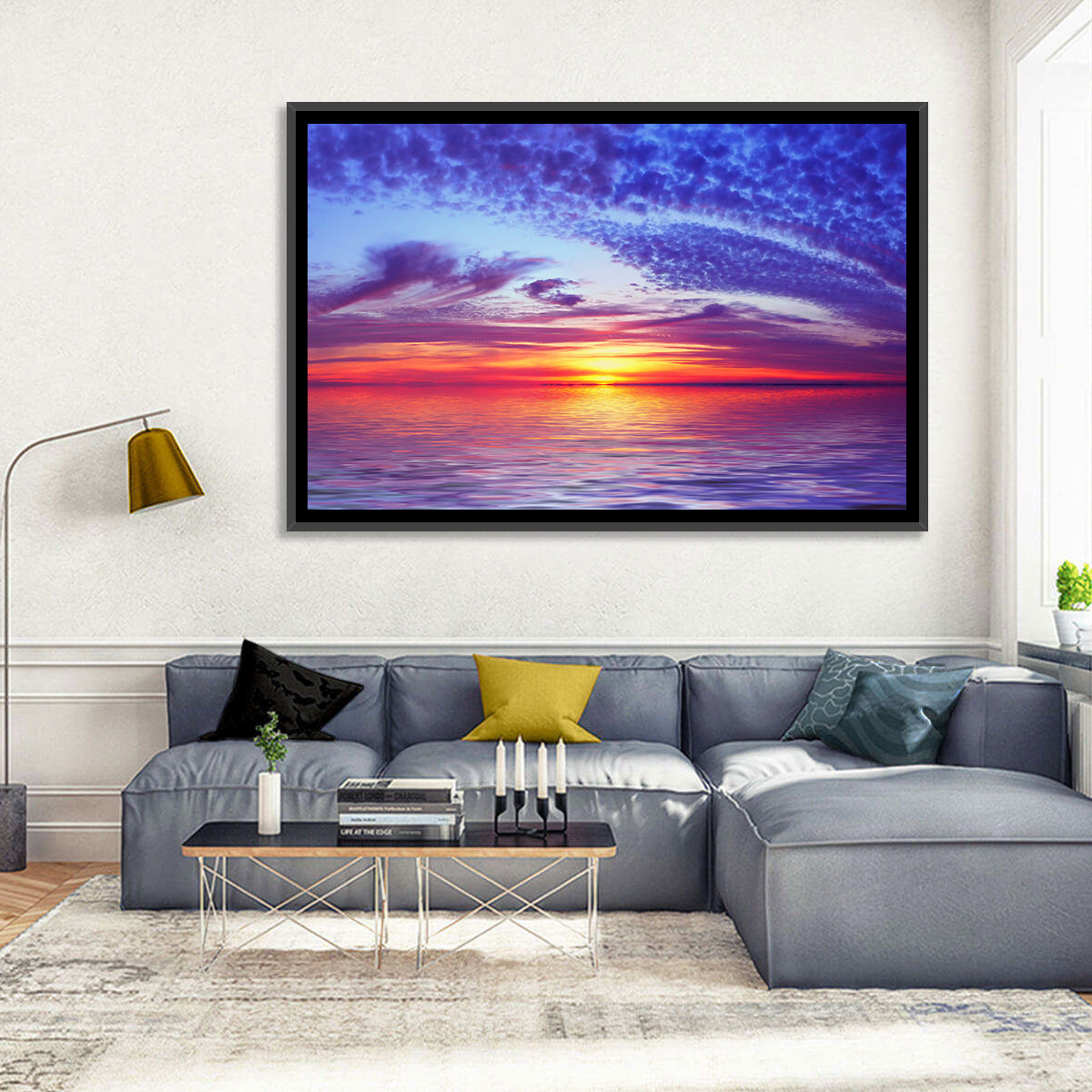 Bay Beach Sunset Wall Art