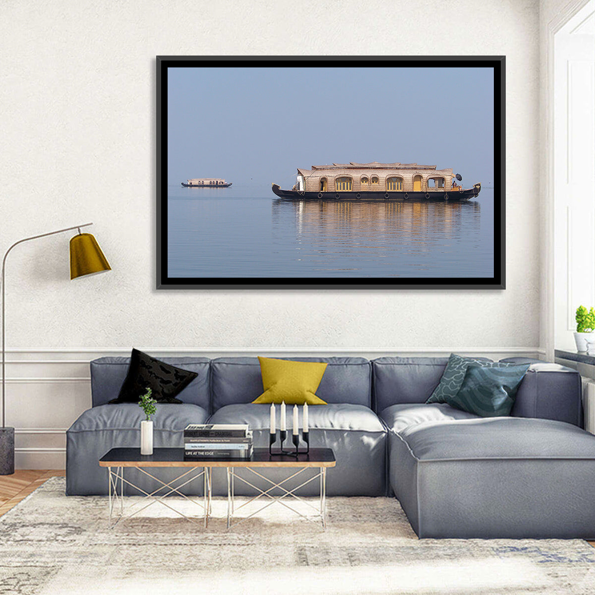 Vembanad Lake Houseboat Wall Art