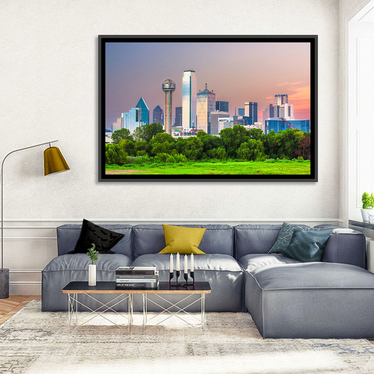 Dallas Skyline Wall Art