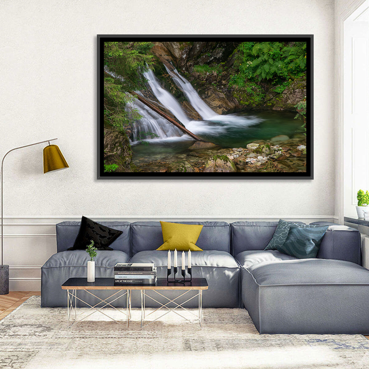 Mount Mickiewicz Waterfall Wall Art