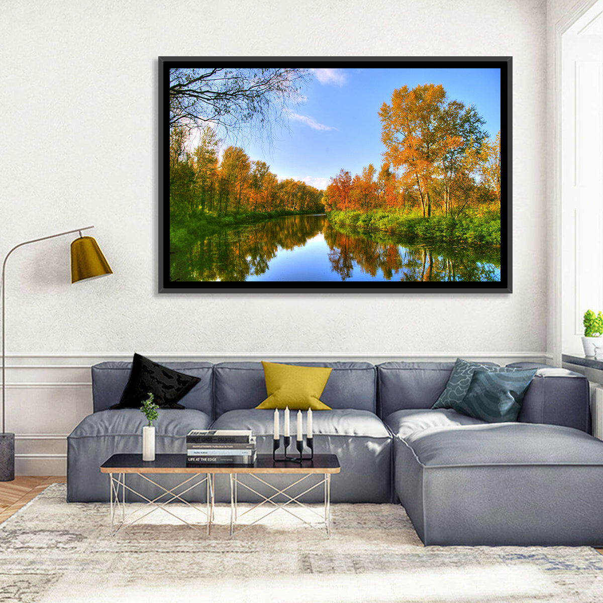 Autumn River Wall Art