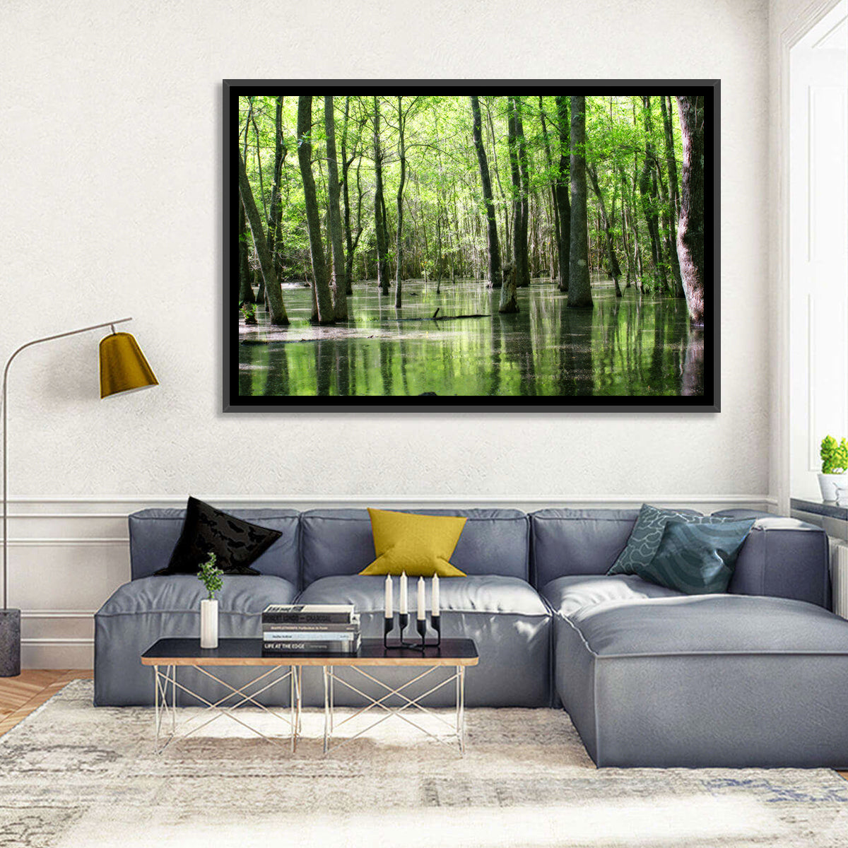 Green Swamp Forest Wall Art