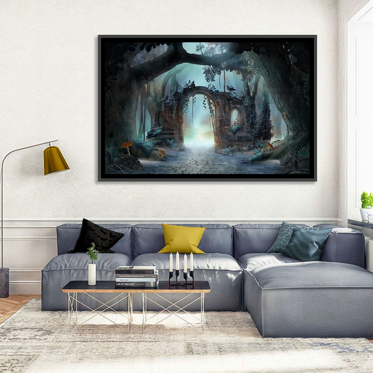 Enchanted Foggy Forest Wall Art