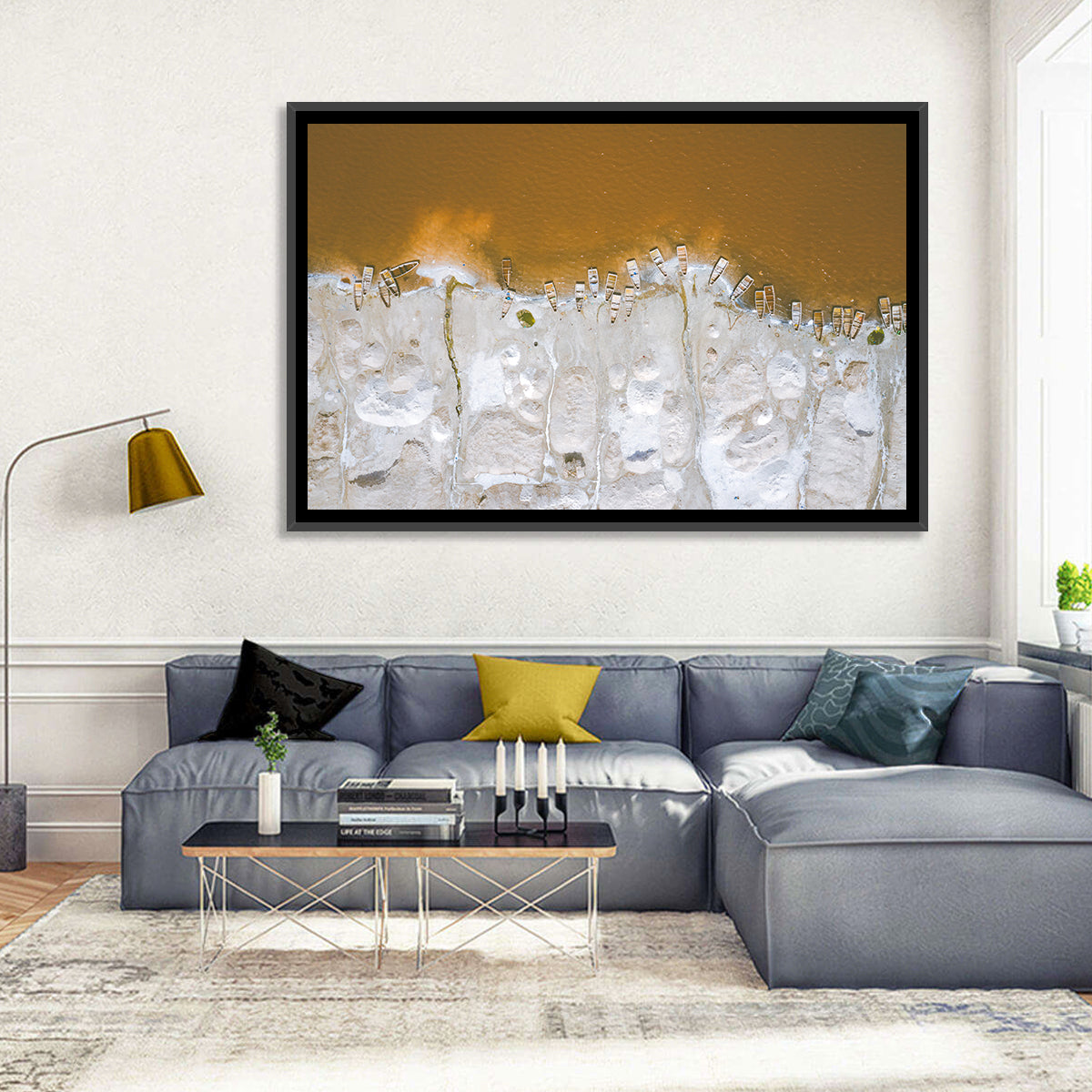 Lake Rose Senegal Wall Art
