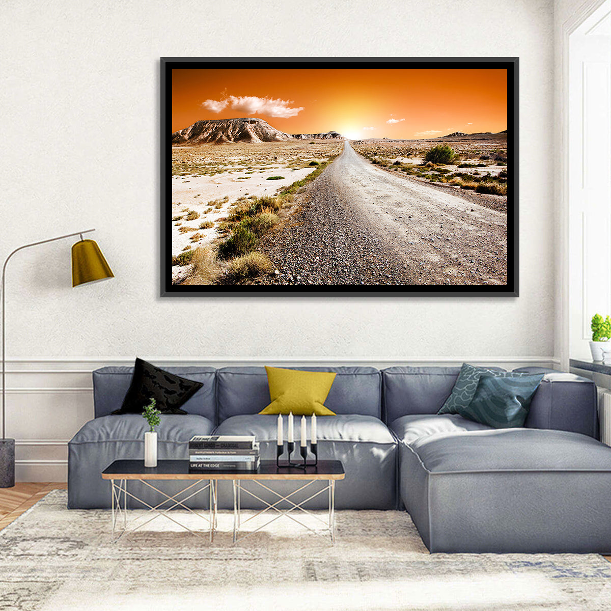Infinite Desert Road Wall Art