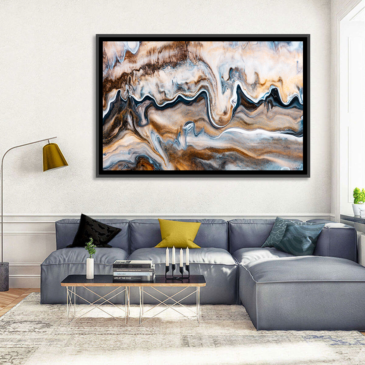Swirling Flows Abstract Wall Art
