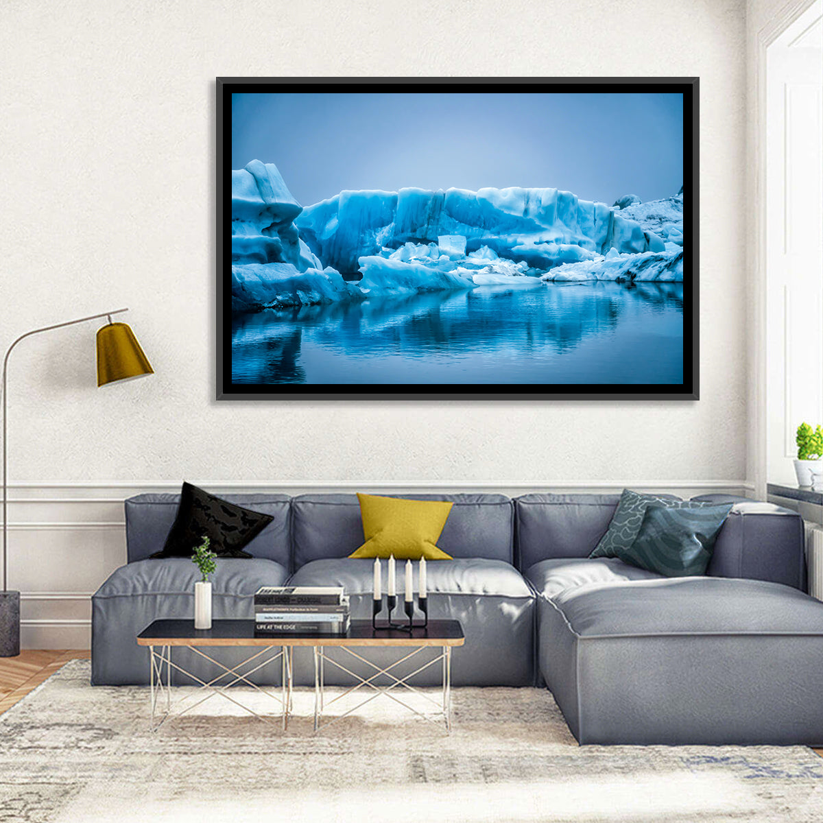 Icebergs In Jokulsarlon Wall Art
