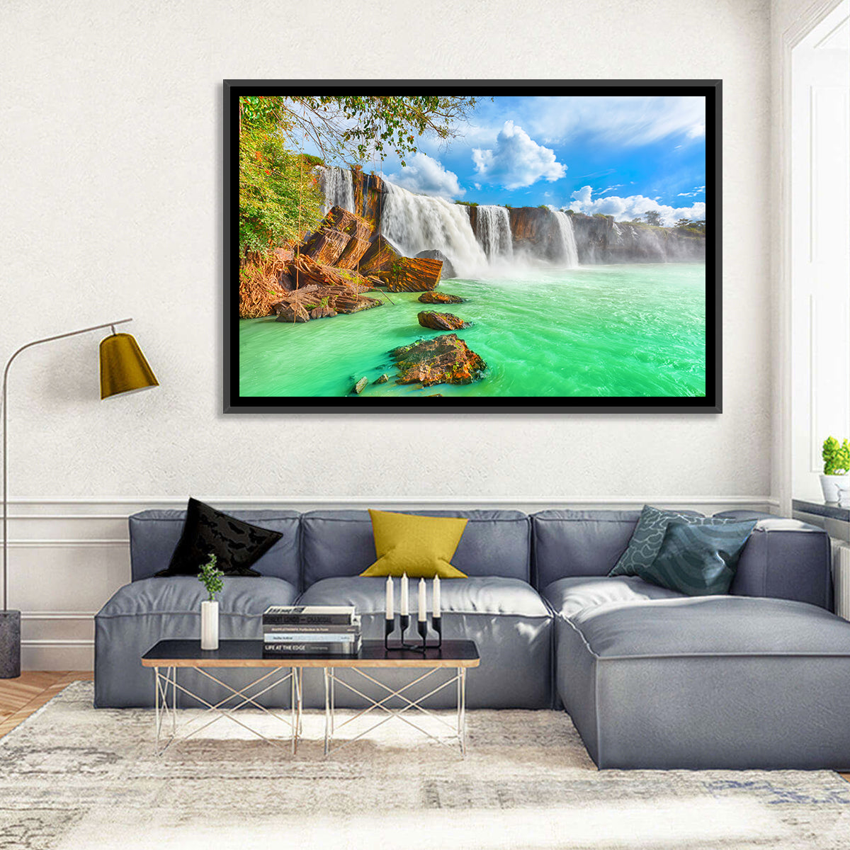 Dry Nur Waterfall Wall Art
