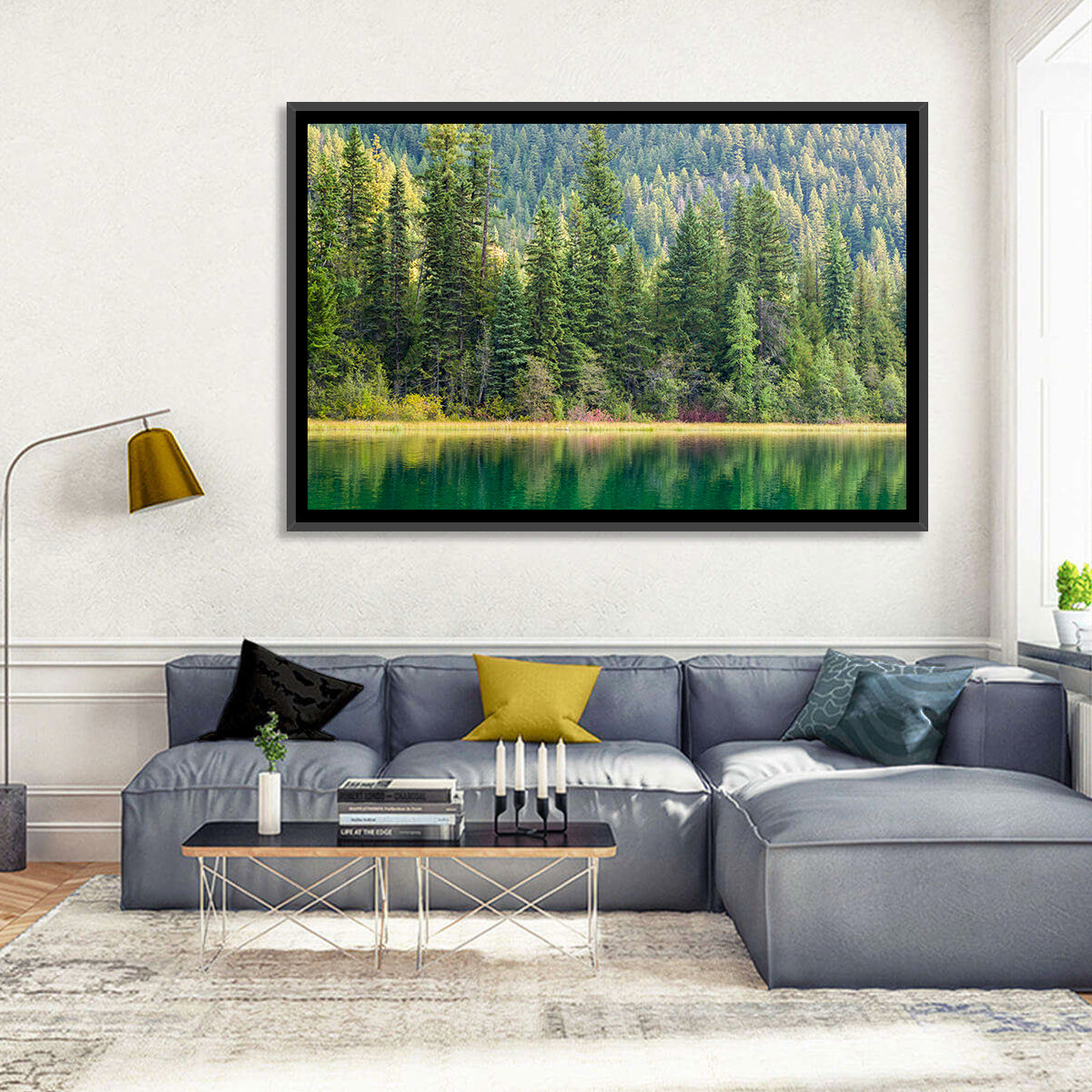 Tranquil Forest Lake Wall Art