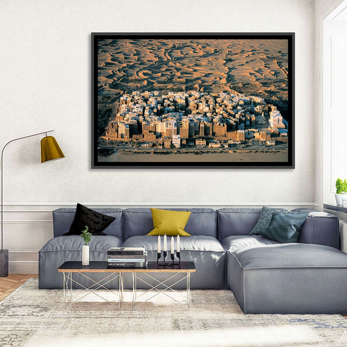 Desert Settlement Yemen Wall Art