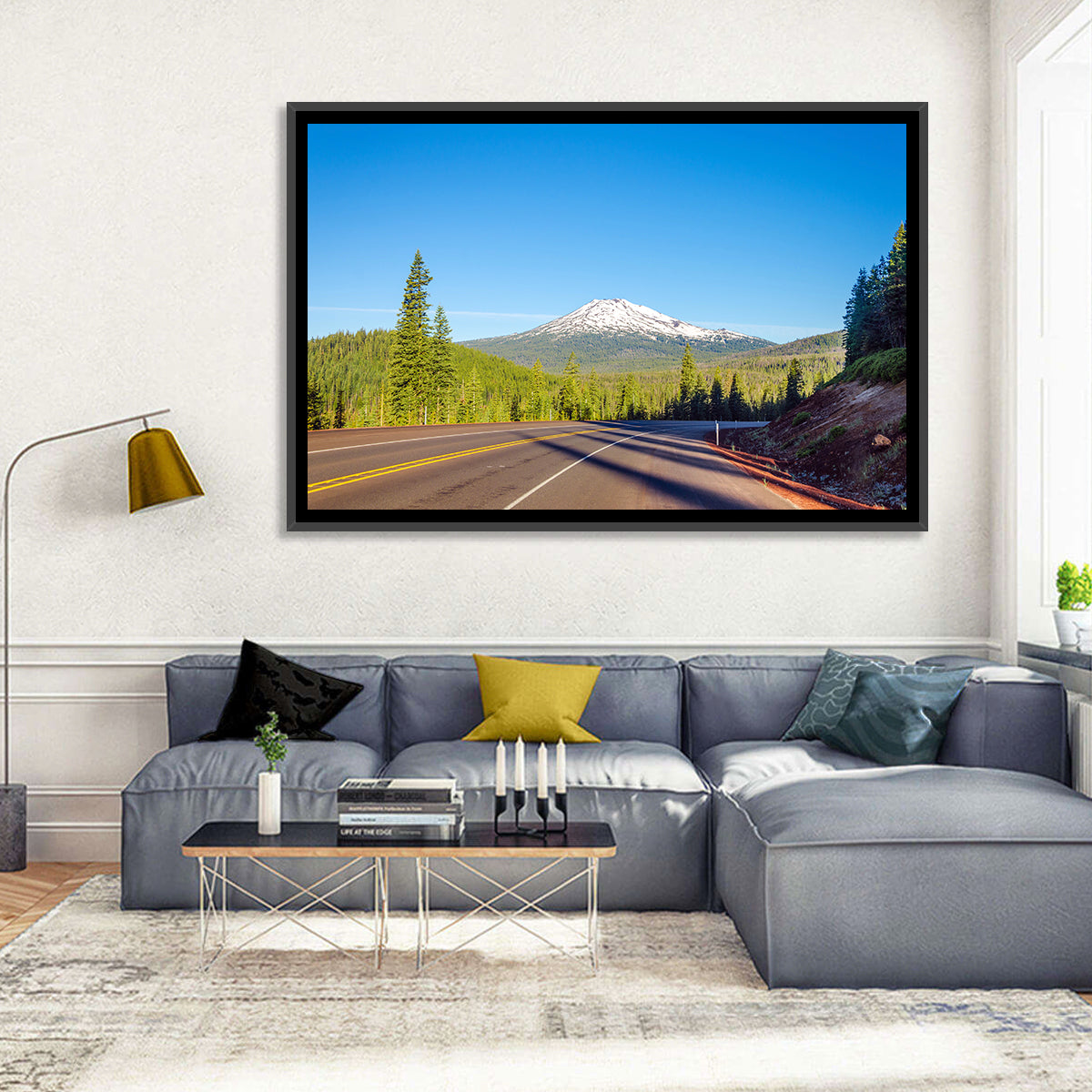 Mount Bachelor From Highway Wall Art