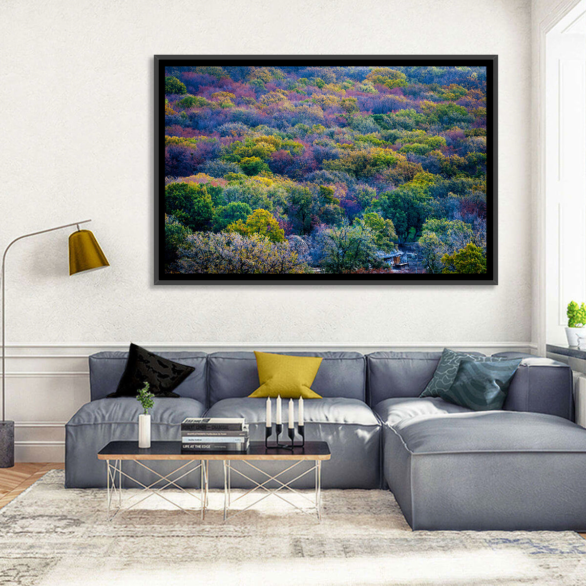 Green Forest Trees Wall Art