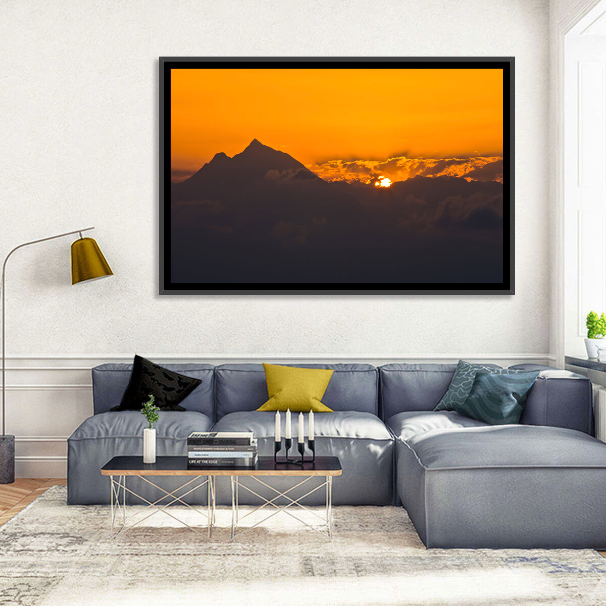 Athos Mountain Sunrise Wall Art