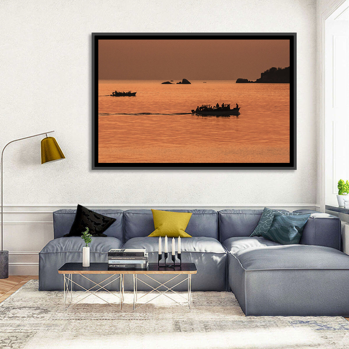 Lake Malawi Sailing Boats Wall Art