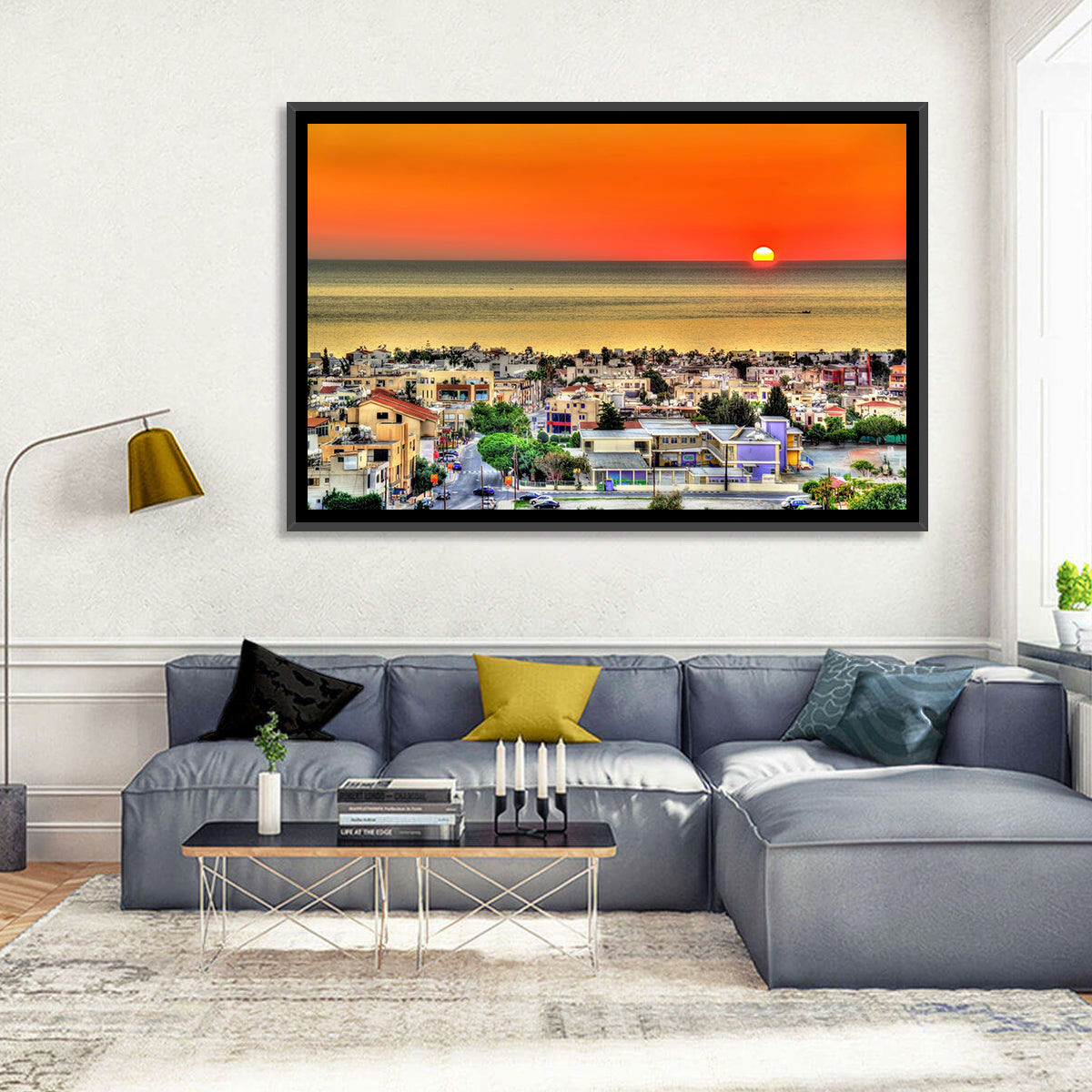 Paphos Sunset Wall Art