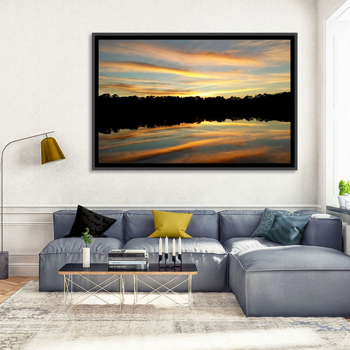 Lake Charles Sunset Wall Art
