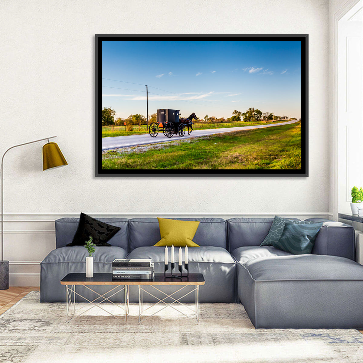 Horse and Buggy Amish Oklahoma Wall Art