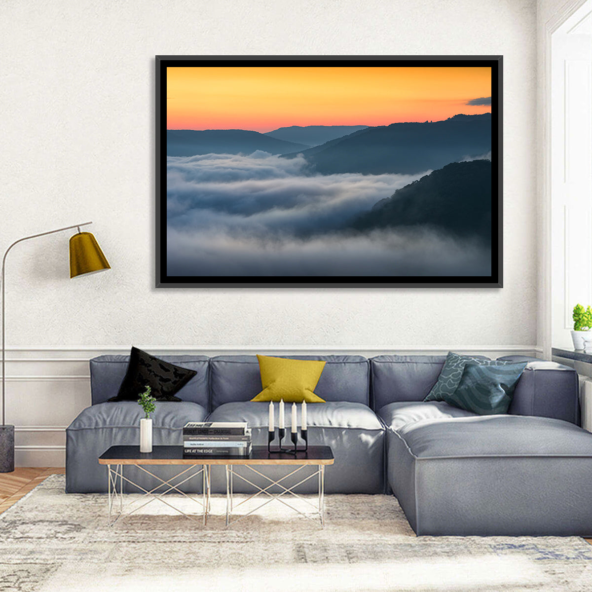 Foggy Mountains West Virginia Wall Art