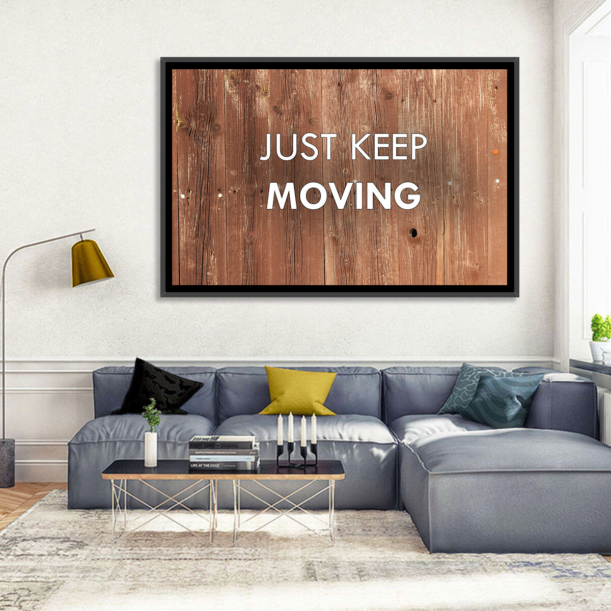 Just Keep Moving I Wall Art