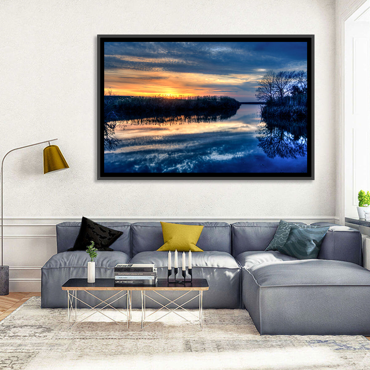 Louisiana Wetlands Sunset Wall Art